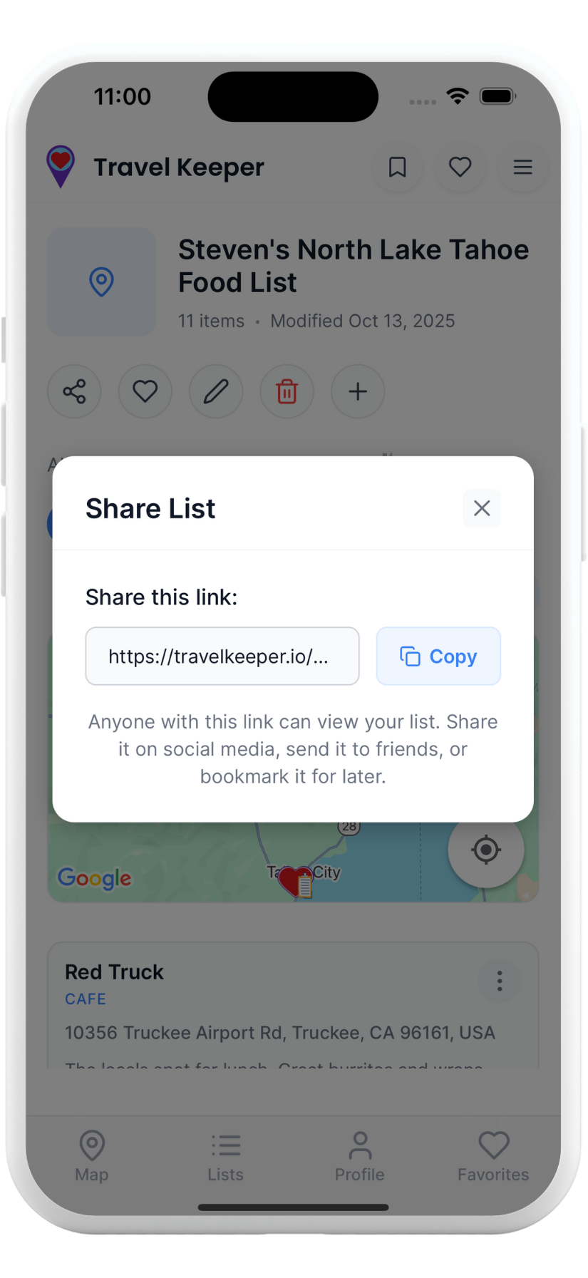 Share Lists with Friends